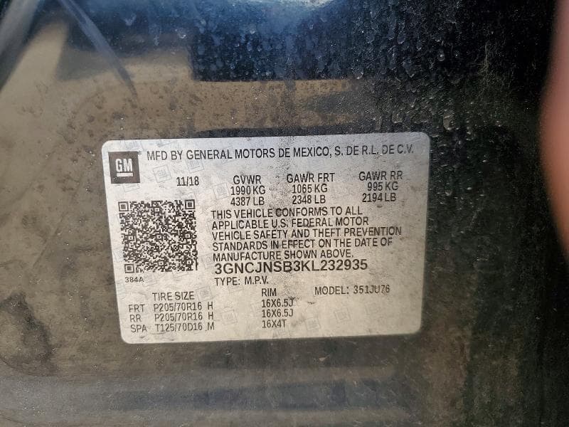 2019 CHEVROLET TRAX LS 13