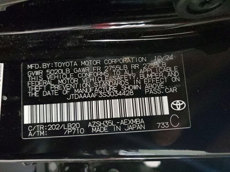 2025 TOYOTA CROWN NIGHTSHADE NIGHTSHADE 12