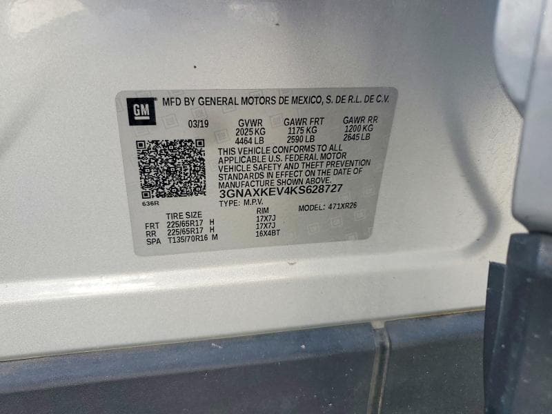 2019 CHEVROLET EQUINOX LT 13