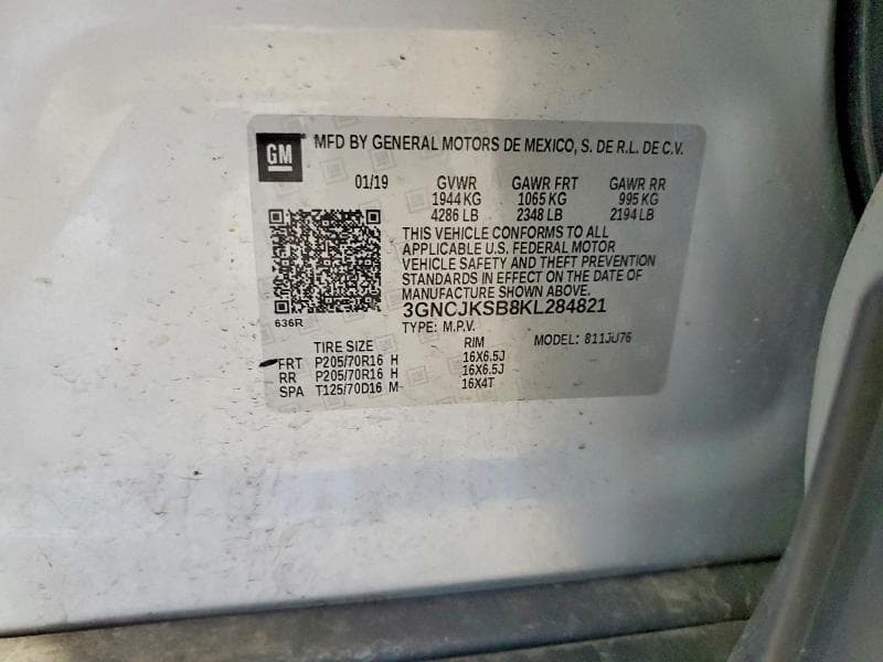2019 CHEVROLET TRAX LS LS 13