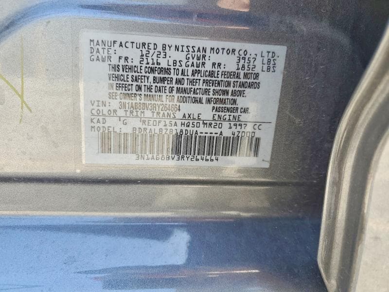 2024 NISSAN SENTRA S S 12