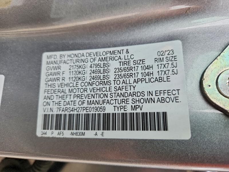 2023 HONDA CR-V LX 12
