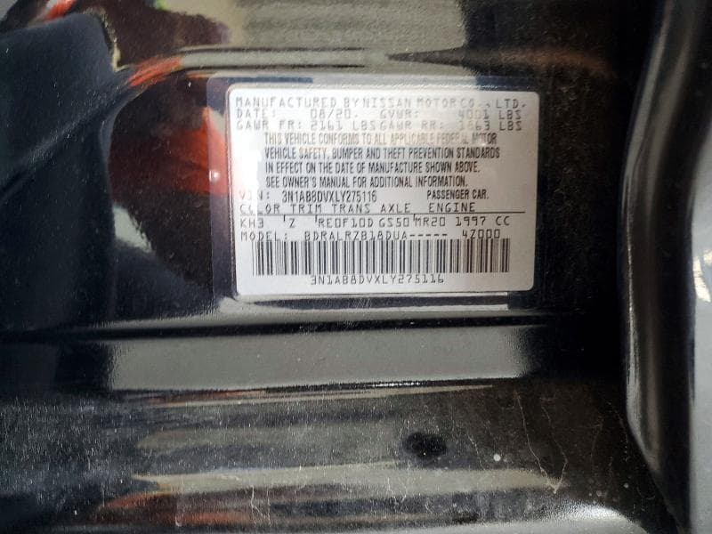2020 NISSAN SENTRA SR 12