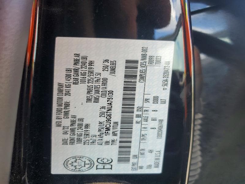 2022 FORD ESCAPE SE SE 12