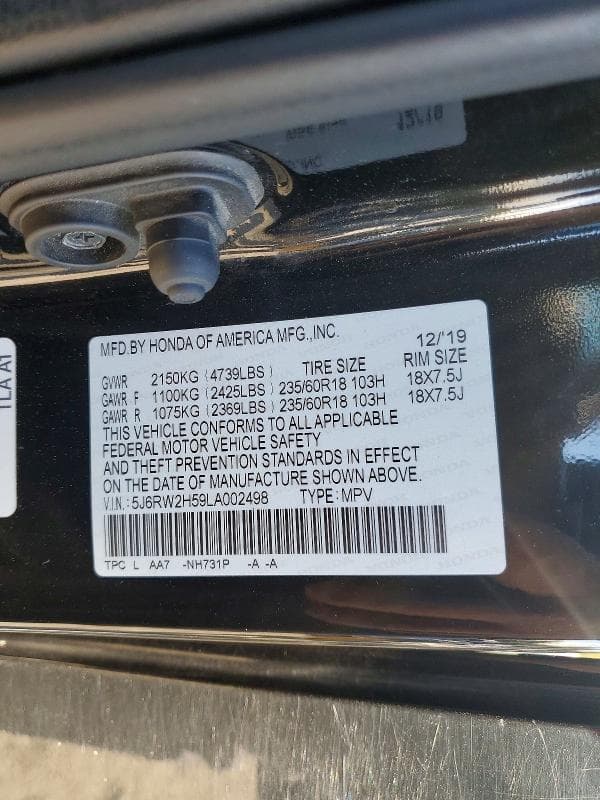 2020 HONDA CR-V EX EX 14