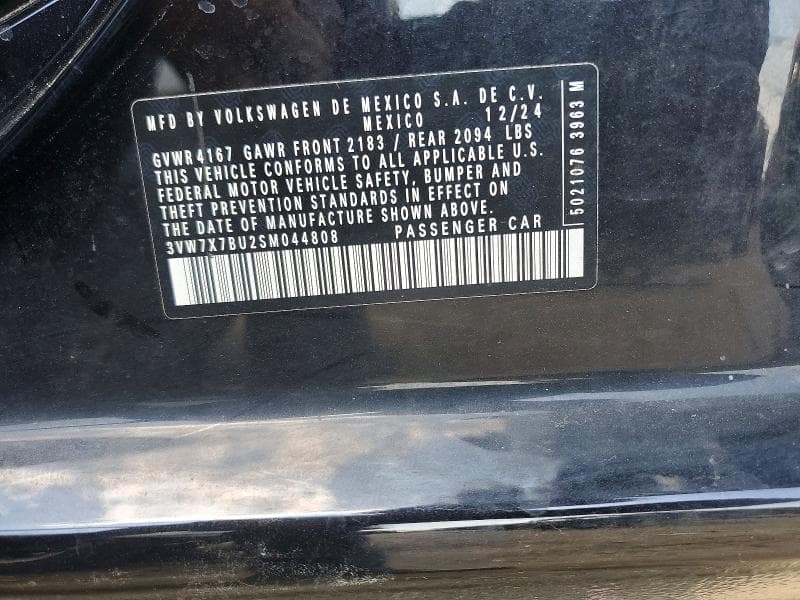 2025 VOLKSWAGEN JETTA SE 12