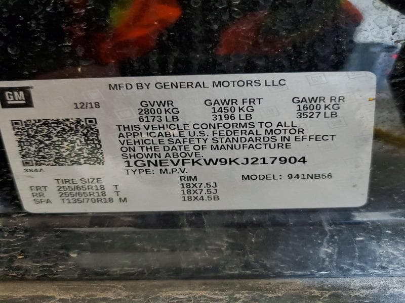 2019 CHEVROLET TRAVERSE LS LS 13