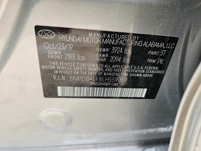 2020 HYUNDAI ELANTRA SEL 12