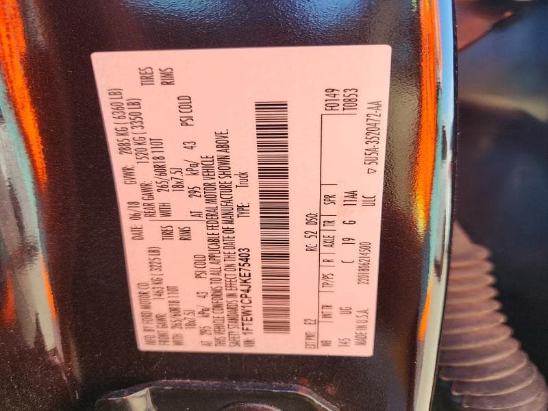 2018 FORD F150 SUPERCREW SUPERCREW 12