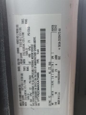 2019 FORD TRANSIT T-250 13