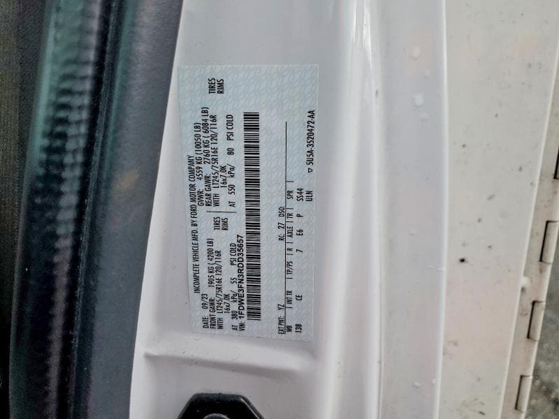 2024 FORD ECONOLINE E350 SUPER DUTY CUTAWAY VAN E350 SUPER DUTY CUTAWAY VAN 13