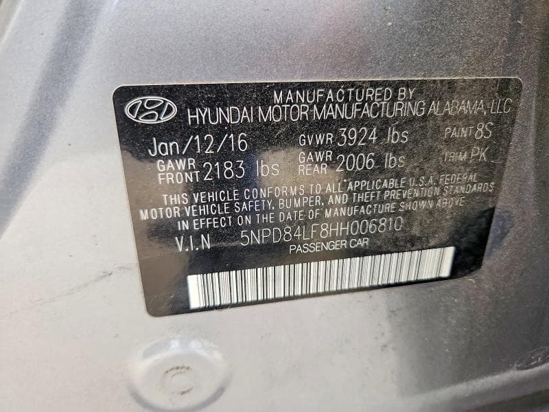 2017 HYUNDAI ELANTRA SE SE 13