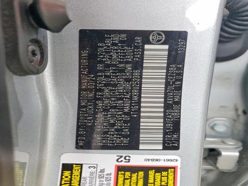 2024 TOYOTA CAMRY SE 12
