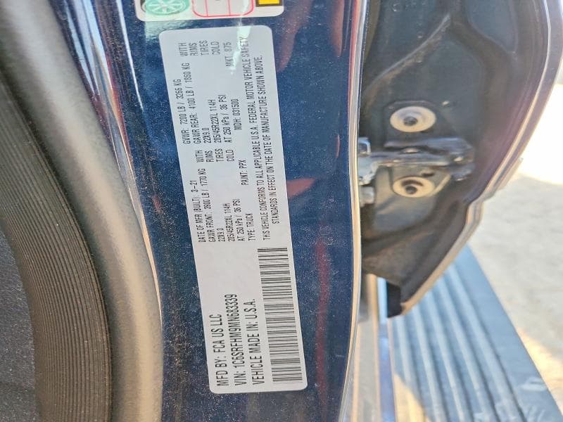 2021 RAM 1500 LIMITED 12