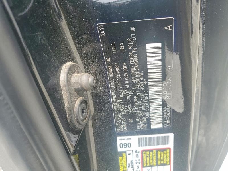 2020 TOYOTA SIENNA L L 14