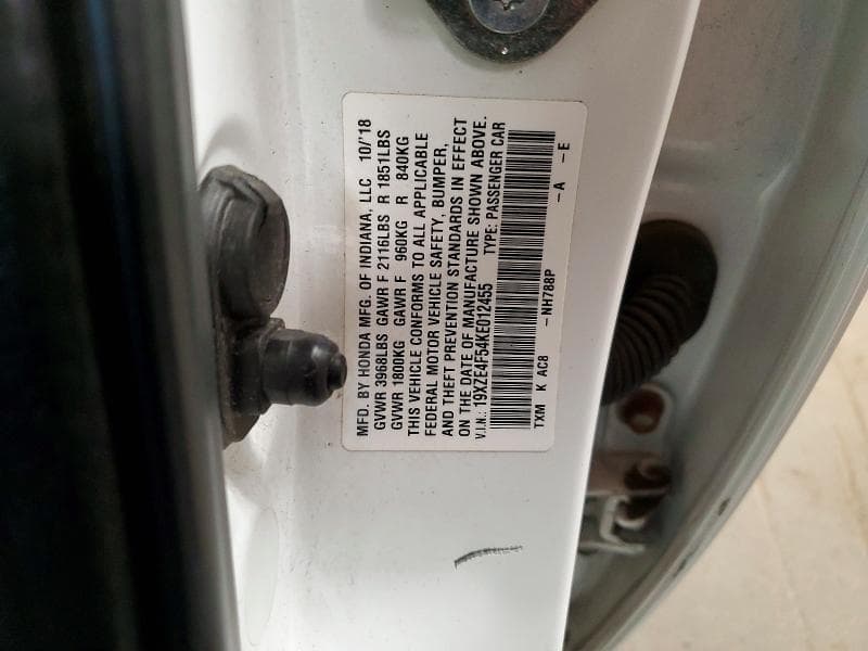 2019 HONDA INSIGHT EX EX 12