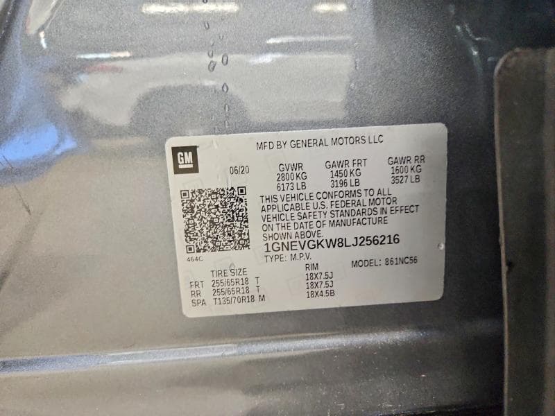 2020 CHEVROLET TRAVERSE LT LT 14