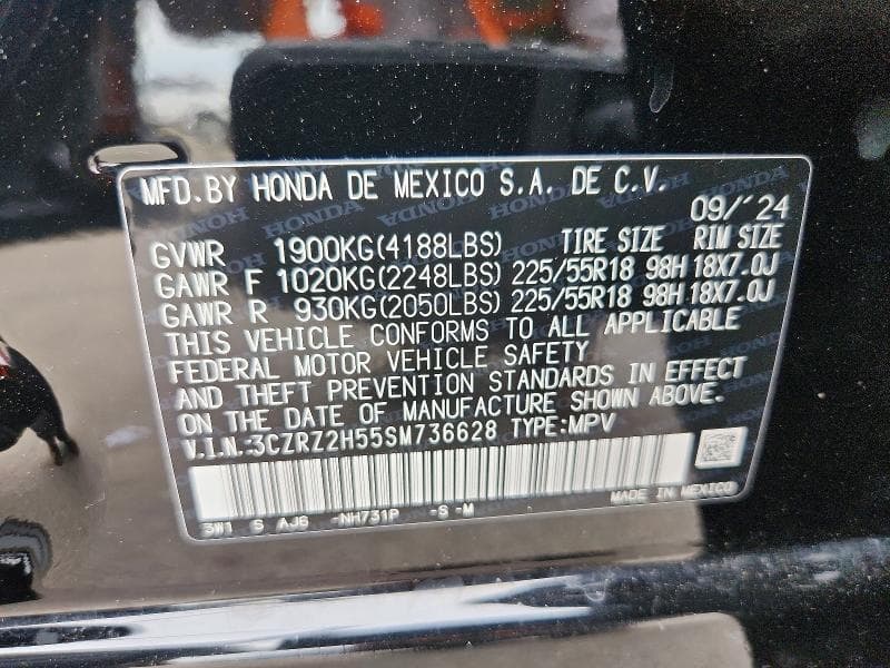 2025 HONDA HR-V SPORT 13