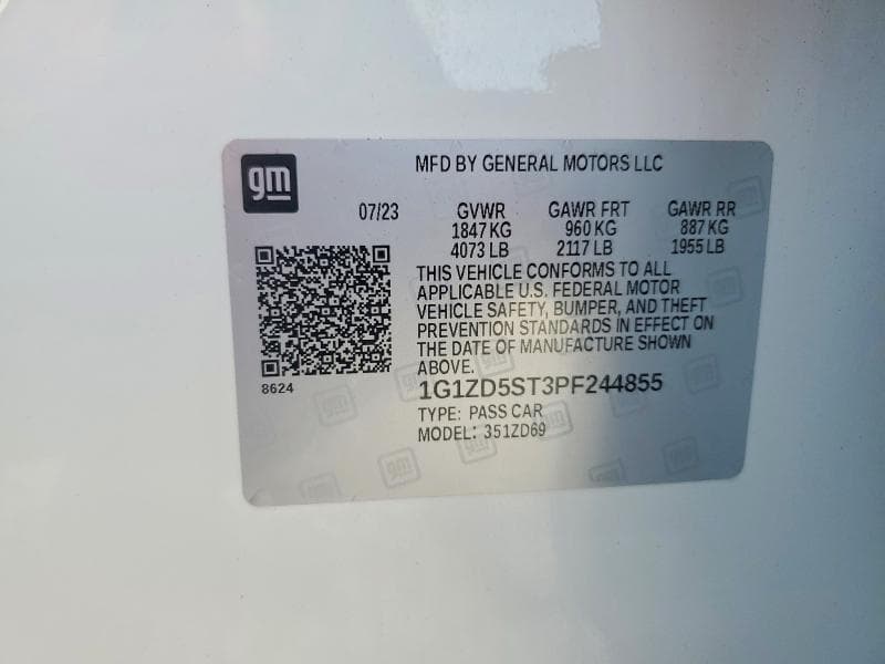 2023 CHEVROLET MALIBU LT 12