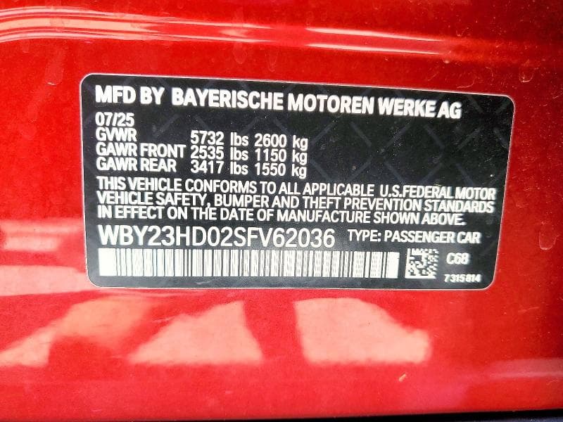 2025 BMW I4 EDRIVE 40 EDRIVE 40 12