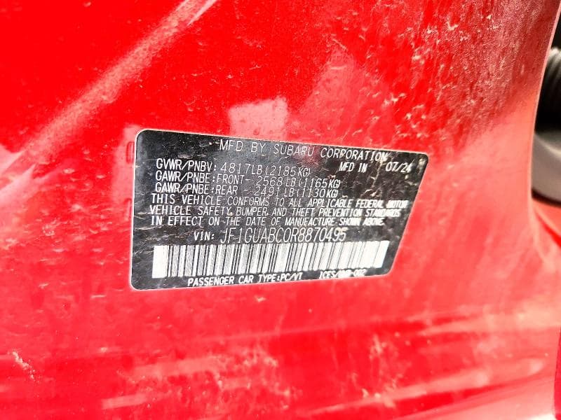 2024 SUBARU IMPREZA 12
