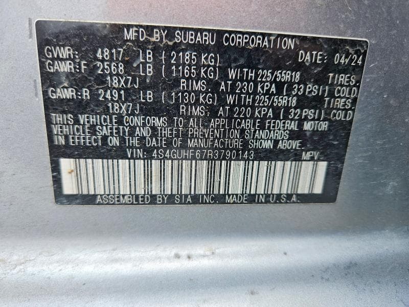 2024 SUBARU CROSSTREK SPORT SPORT 13