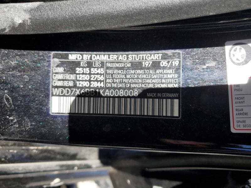 2019 MERCEDES-BENZ AMG GT 53 12