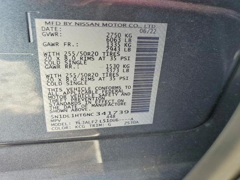 2022 INFINITI QX60 AUTOGRAPH AUTOGRAPH 14