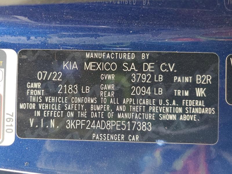 2023 KIA FORTE LXS 13
