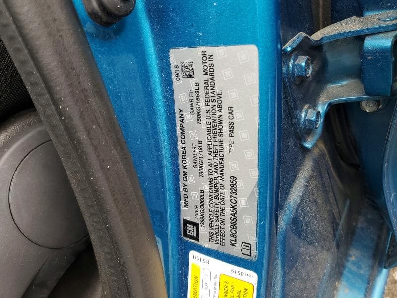 2019 CHEVROLET SPARK LS 12