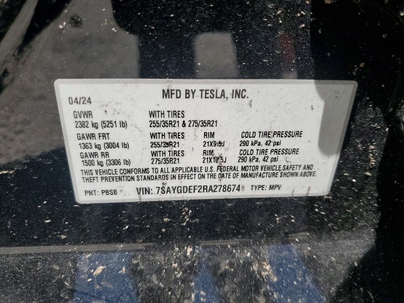2024 TESLA MODEL Y 13