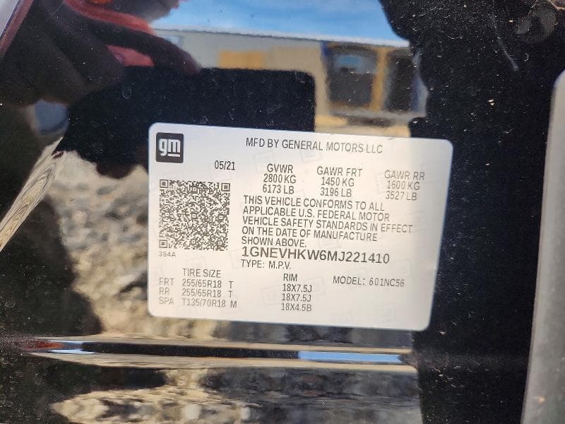 2021 CHEVROLET TRAVERSE LT 13
