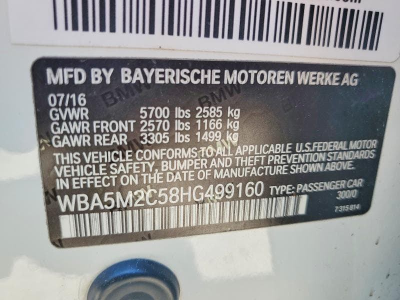 2017 BMW 535 IGT IGT 12