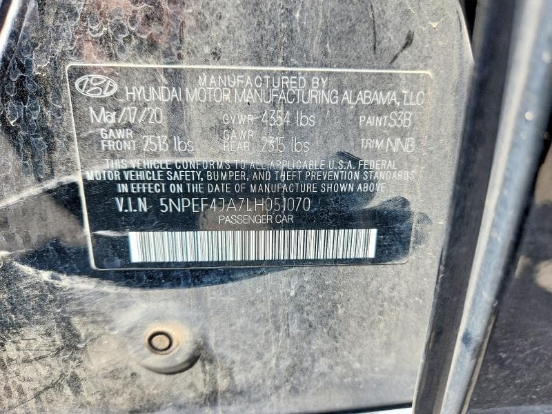 2020 HYUNDAI SONATA SEL 13