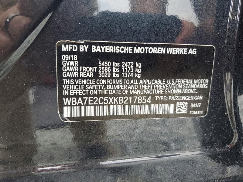 2019 BMW 740 I I 12