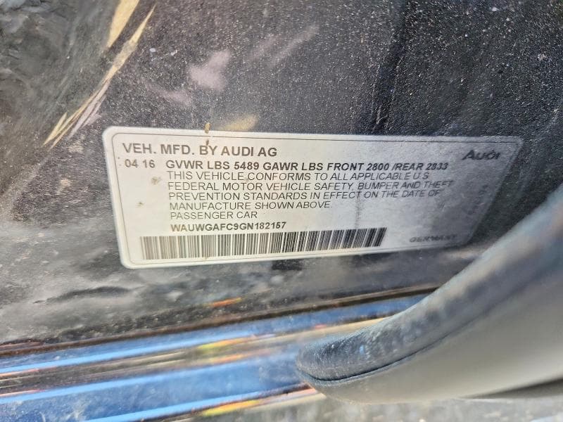 2016 AUDI A7 PREMIUM PLUS 12