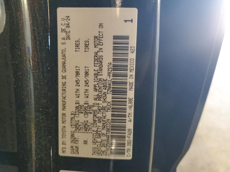 2024 TOYOTA TACOMA SR SR 12