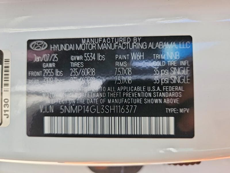 2025 HYUNDAI SANTA FE SE SE 13