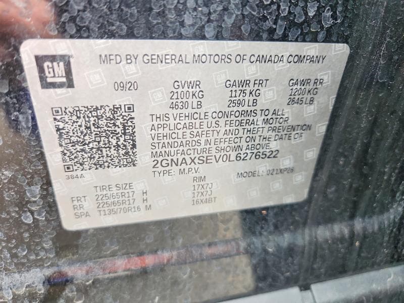 2020 CHEVROLET EQUINOX LS 12