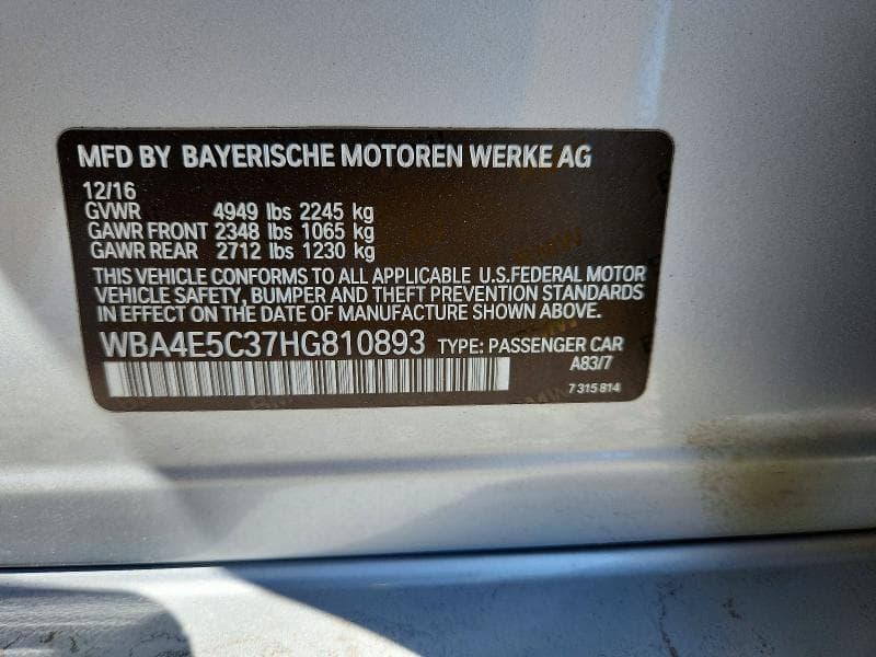 2017 BMW 440XI GRAN COUPE 12