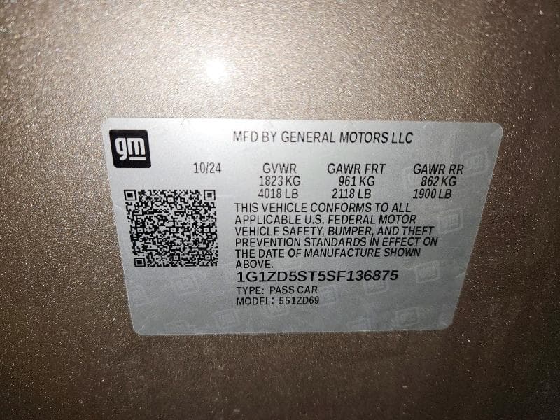 2025 CHEVROLET MALIBU LT 12