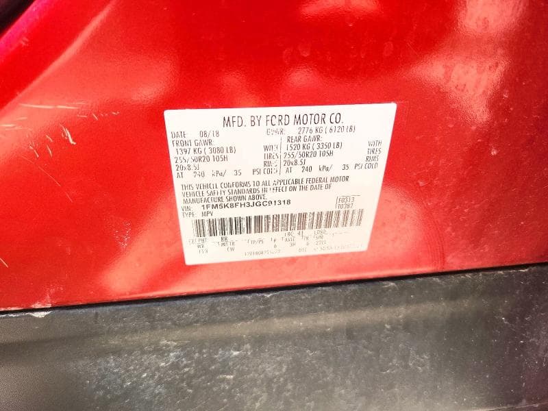 2018 FORD EXPLORER LIMITED LIMITED 14