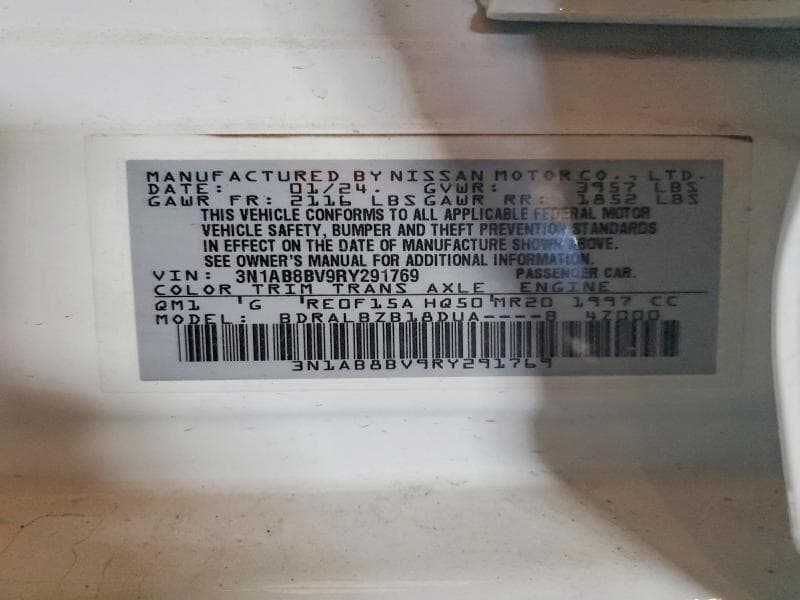 2024 NISSAN SENTRA S 12