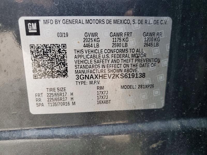 2019 CHEVROLET EQUINOX LS 14
