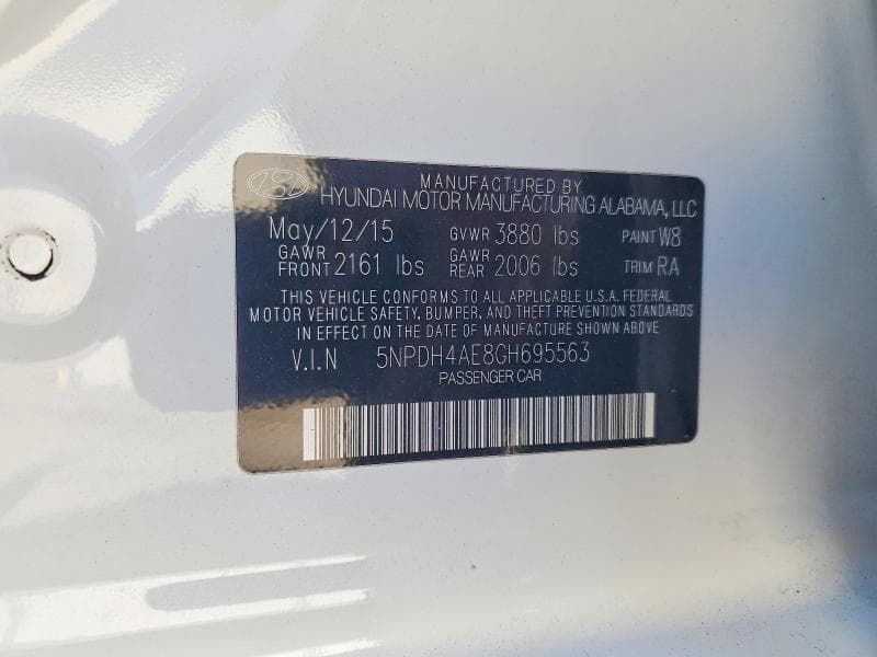 2016 HYUNDAI ELANTRA SE SE 12