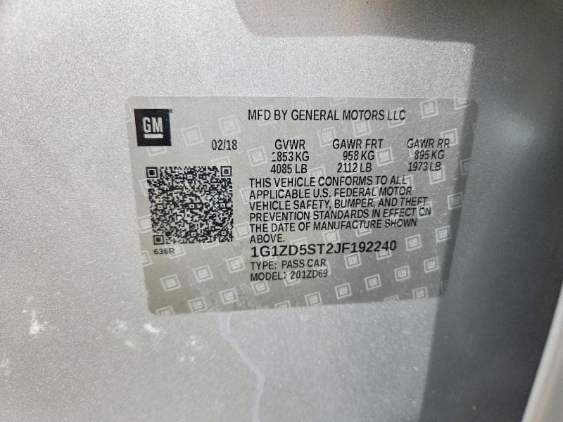 2018 CHEVROLET MALIBU LT 13