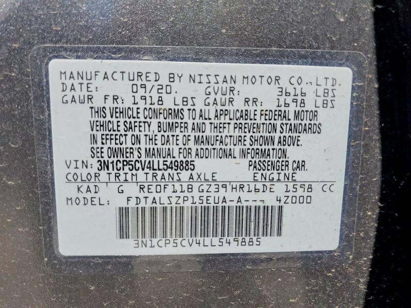 2020 NISSAN KICKS SV 14