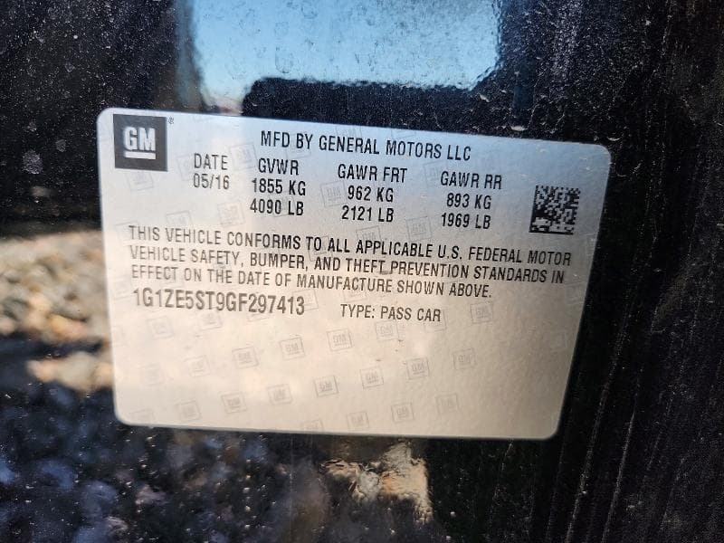 2016 CHEVROLET MALIBU LT 12