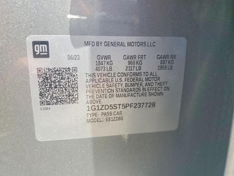 2023 CHEVROLET MALIBU LT LT 13