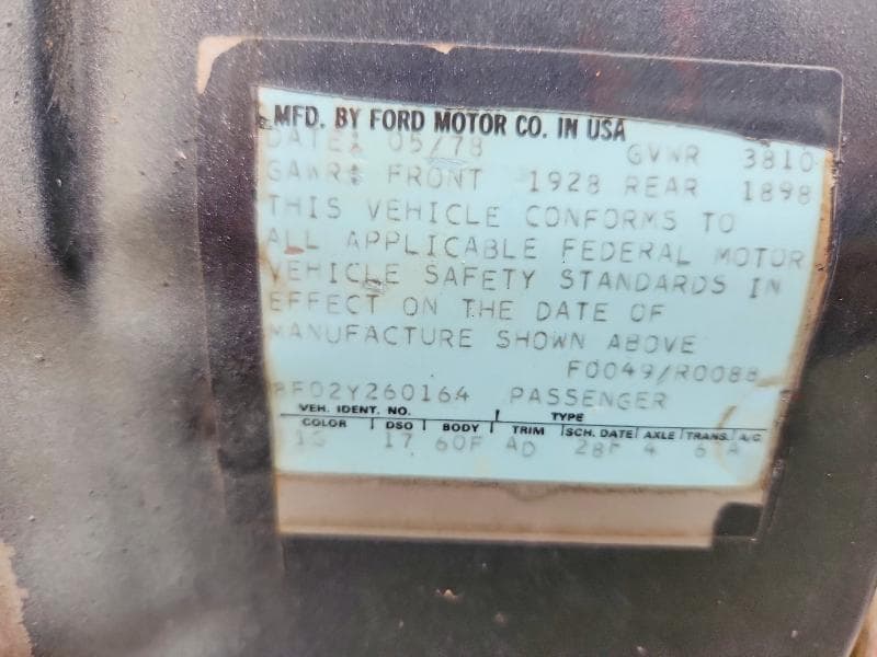 1978 FORD MUSTANG 13